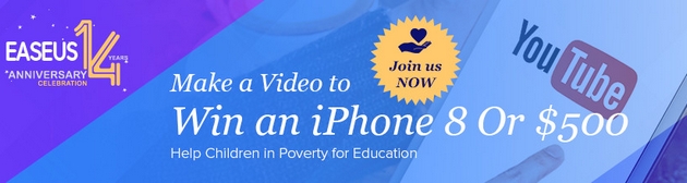 Easeus tặng iPhone 8 miễn phí nhân kỷ niệm 14 năm thành lập