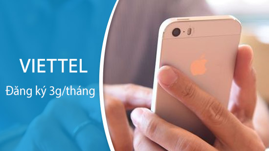 Đăng ký 3g Viettel tháng