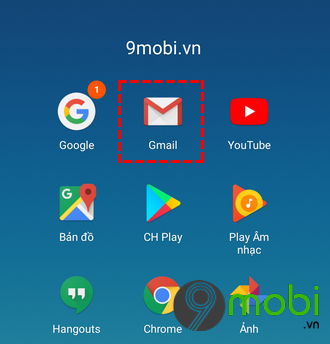 dang nhap gmail tren dien thoai android 