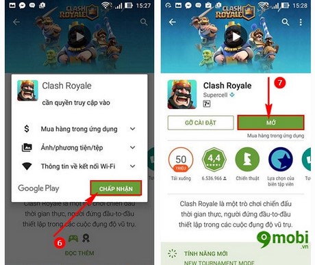 cai Clash Royale tren iPhone