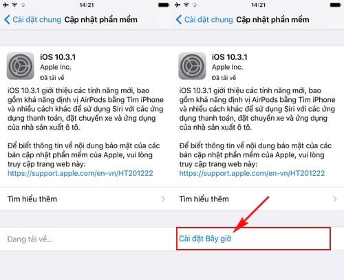 cach cap nhat ios 10 3 1 cho iphone ipad bang itunes ota 4