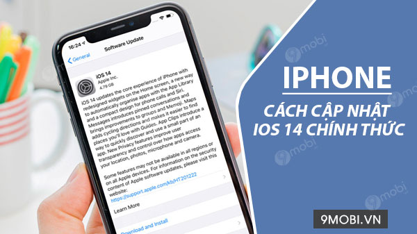 cach cap nhat ios 14 chinh thuc