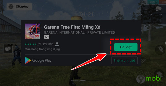 choi free fire tren dien thoai khong can tai