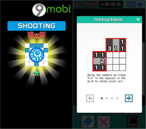 cach choi pixel puzzle collection 4