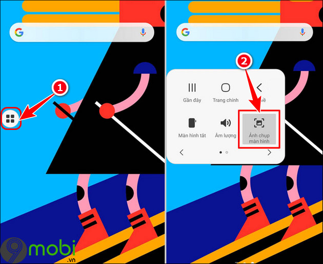 các cách chụp màn hình điện thoại samsung bằng phím home ảo