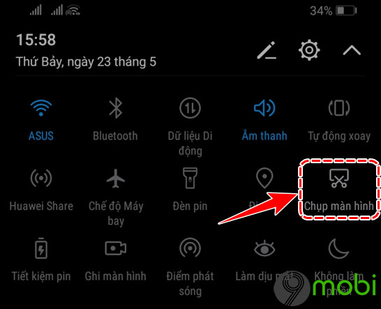 cach chup man hinh huawei qua thanh trang thai