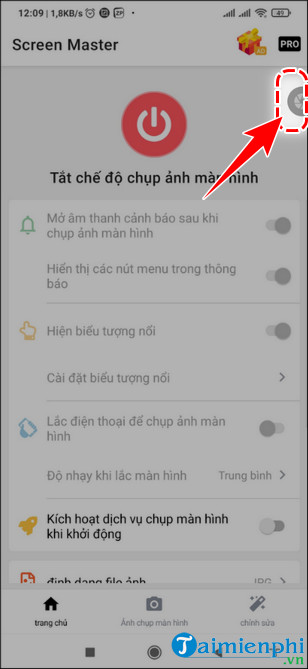 cach chup man hinh xiaomi 12s qua ung dung