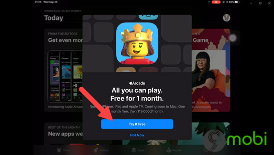 cach dang ky apple arcade game choi game mien phi 1 thang ren iphone ipad 7