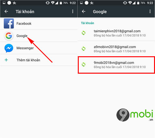 cach dong bo danh ba len gmail dien thoai android 3