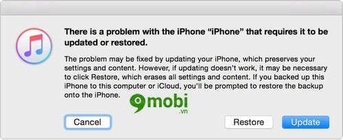 cach dua iphone ipad ve che do recovery mode de restore iphone 4