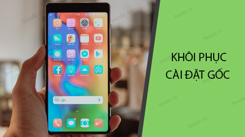 Cách khôi phục cài đặt gốc BPhone 3