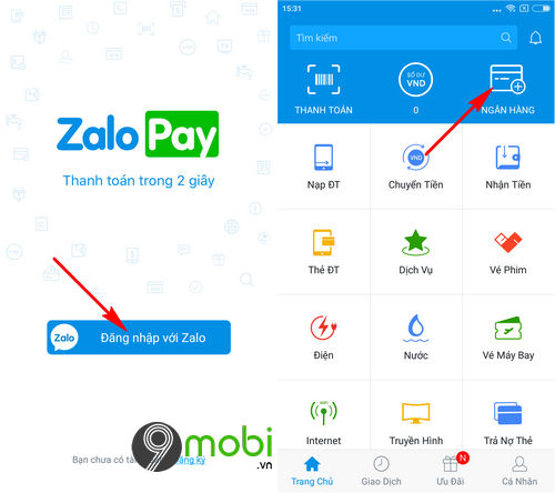 cach lien ket zalopay voi tai khoan vietcombank 2