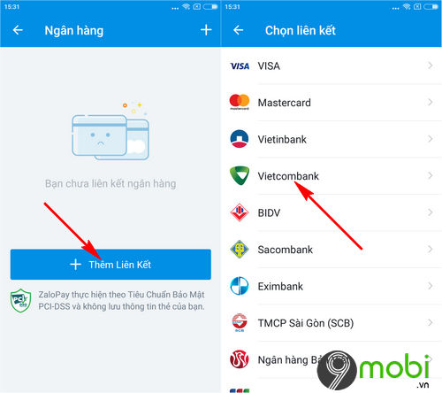 cach lien ket zalopay voi tai khoan vietcombank 3