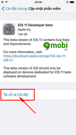 cach tai va cai dat ios 11 cho iphone ipad 8