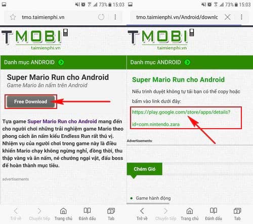 cach tai va choi game super mario run tren dien thoai android 2