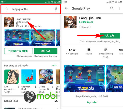 cach tai va choi lang quai thu mobile 3