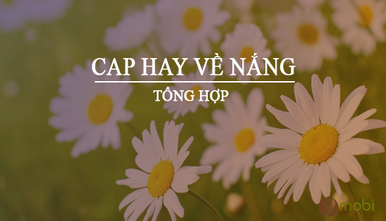 Cap hay về nắng