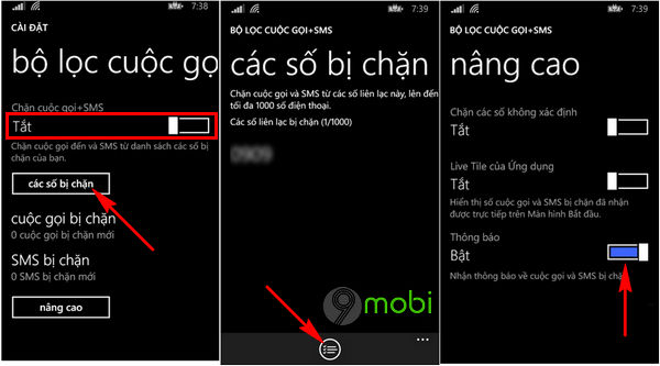 chan cuoc goi tren dien thoai lumia windows phone 8 1 3