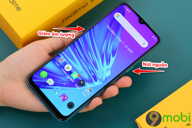 cách chụp màn hình điện thoại realme bằng phím cứng