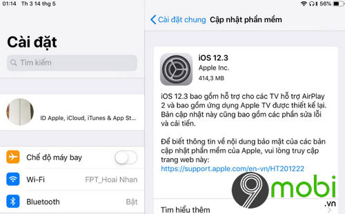 co nen nang cap ios 12 3 khong 2