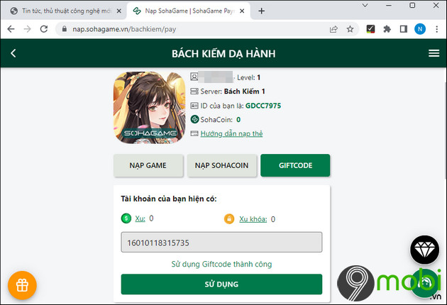 code bach kiem da hanh