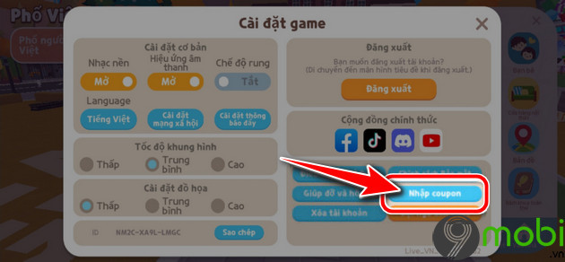 huong dan nhap code play together thang 1 2024 tren dien thoai