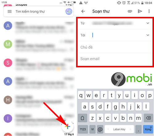 hop thu gmail tren dien thoai cach mo nhan gui mail 5