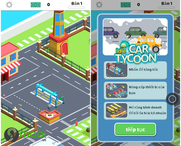 huong dan choi idle car tycoon