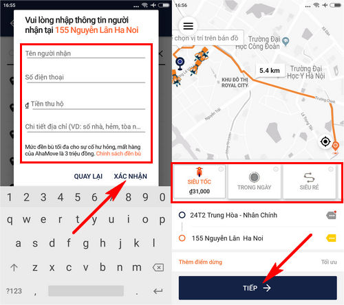 huong dan goi giao hang bang ahamove 6