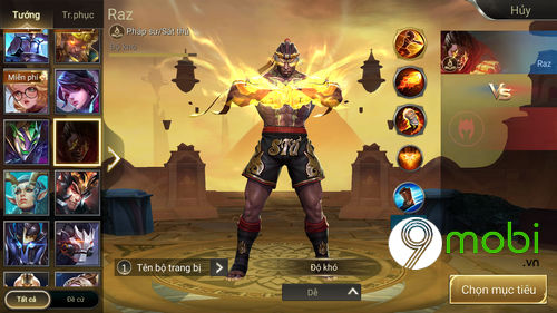 huong dan mod skin raz muay thai game lien quan mobile 8