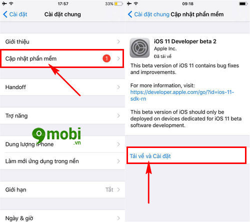 huong dan nang cap ios 11 beta 2 cho iphone ipad 3