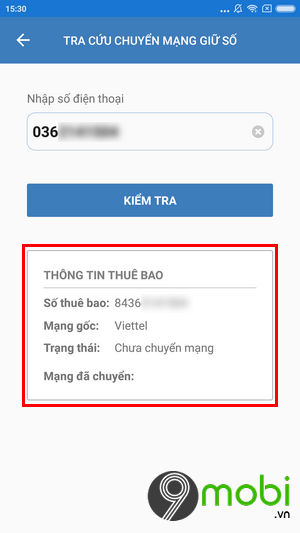 kiem tra sim thue bao chuyen mang giu so thuoc nha mang nao 5