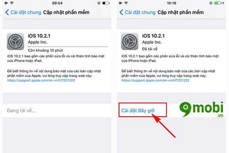 cach nang cap ios 10.2.1