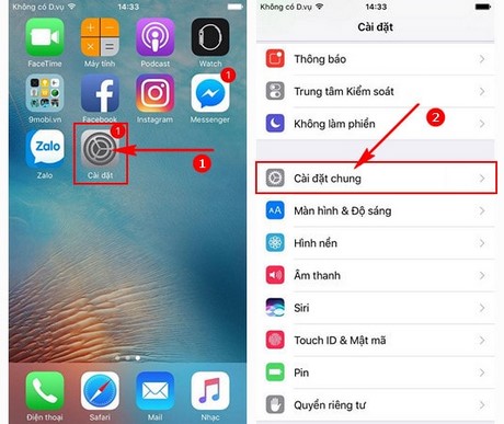 cach nang cap iOS 10.0.2 cho iPhone