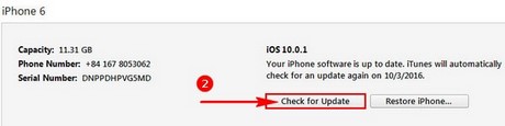 update iOS 10.0.2 qua iTunes