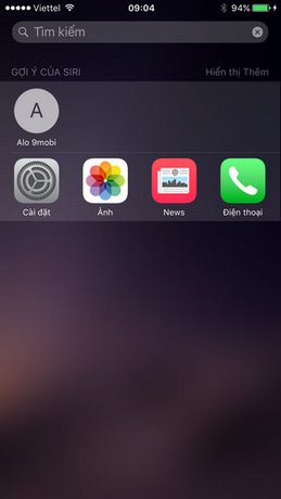 siri tren ios 9