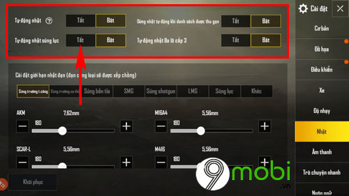 pubg mobile huong dan tat tu dong nhat do 4