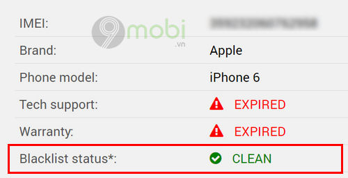 blacklist status khi check imei iphone co nghia la gi 2