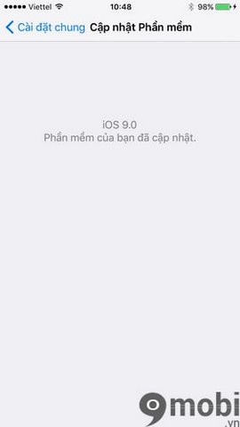 nang cap ios 9mobi.vn thanh cong