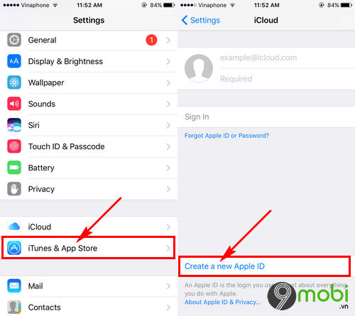 cach tao id apple cho iphone 8 iphone x tai khoan itunes 2