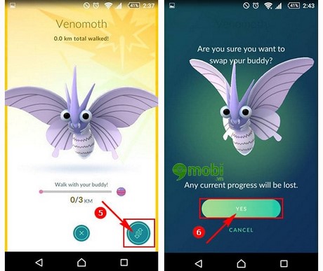 buddy Pokemon trong Pokemon GO tren dien thoai