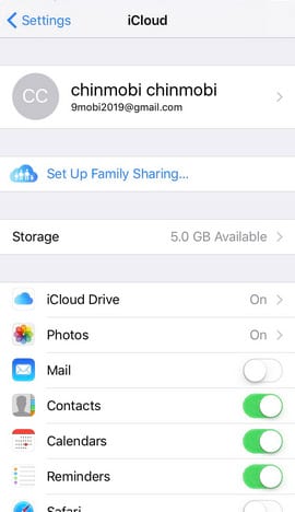 tao tai khoan icloud