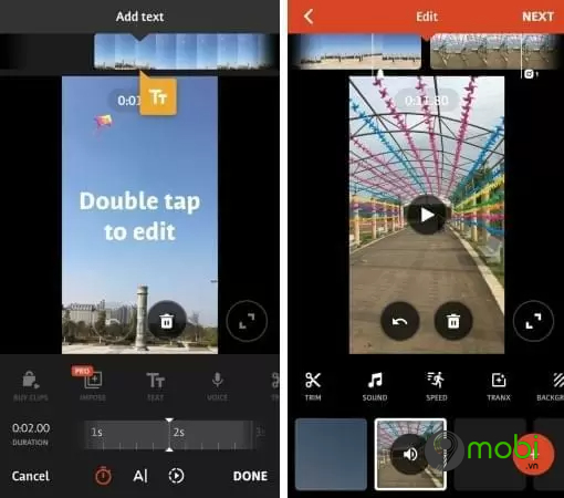 top app edit video tik tok tot nhat cho android va iphone