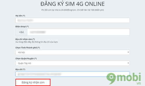 cach doi sim 4g viettel online