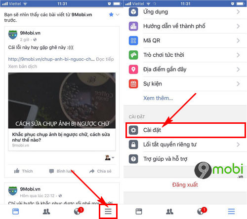 cach dang xuat facebook messenger tren iphone 6 6 plus 6s 6s plus 2