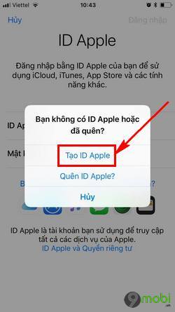 huong dan tao tai khoan id apple