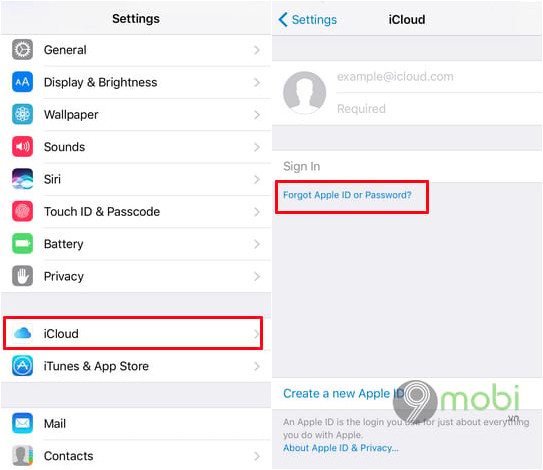 cach xoa icloud khi quen mat khau 2