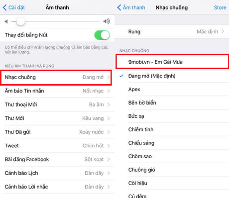 cach cai nhac chuong va nhac tin nhan tren iphone