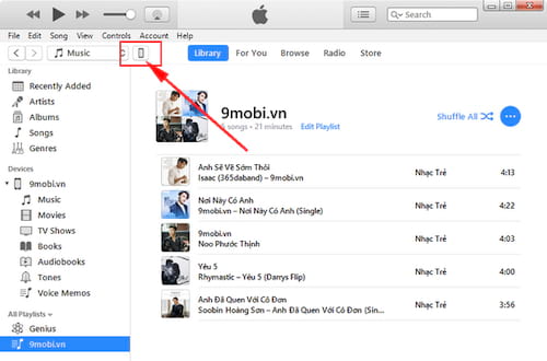 chuyen nhac tu may tinh sang iphone ipad