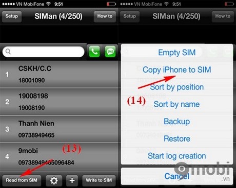 chi tiet cach sao chep danh ba tu iphone sang sim